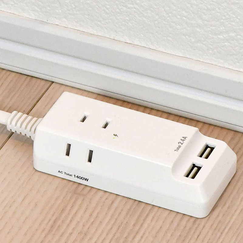 耐雷USB電源タップ1.5m WL-2215SU