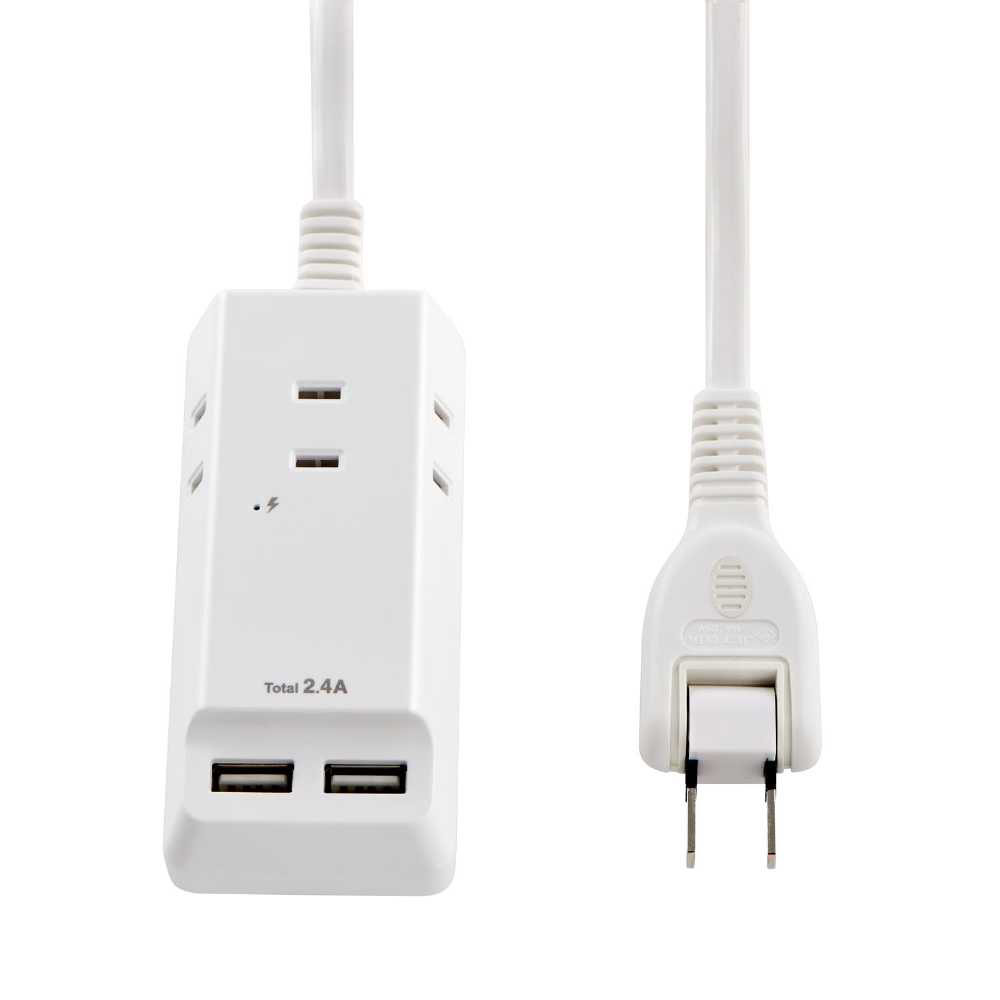 耐雷USB電源タップ2.5m WL-2225SU