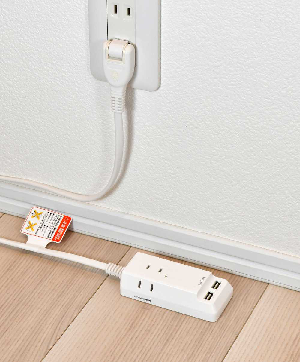 耐雷USB電源タップ2.5m WL-2225SU