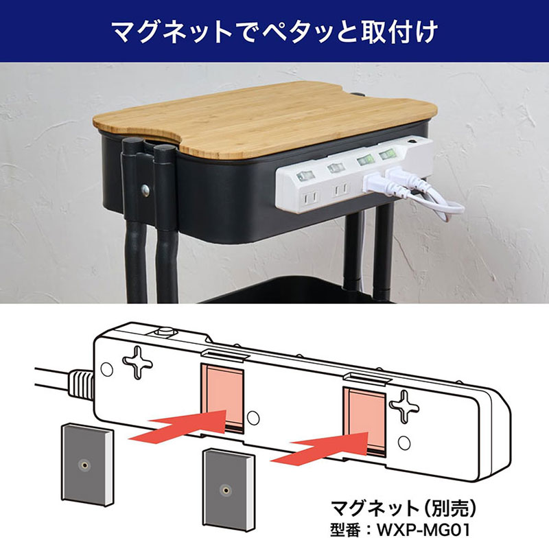 耐雷スイッチ付タップ (ブレーカー付) 4個口 2m WLK-42B(W)