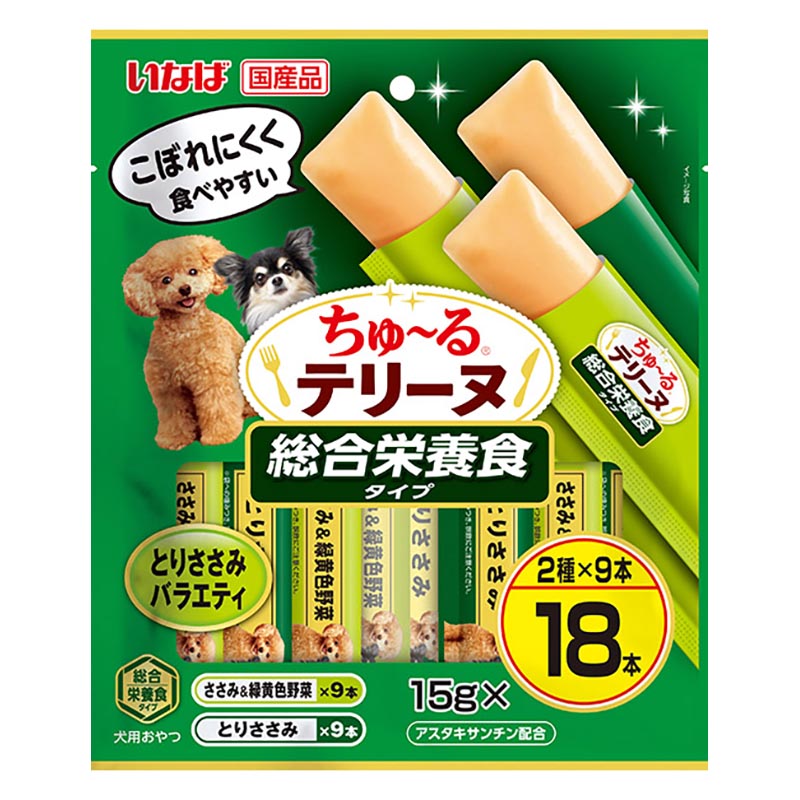 ちゅ～るテリーヌ 総合栄養食タイプ とりささみ バラエティ 15g×18P