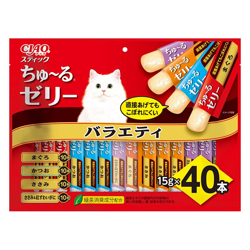 CIAO スティック ちゅ～るゼリー バラエティ 15g×40P