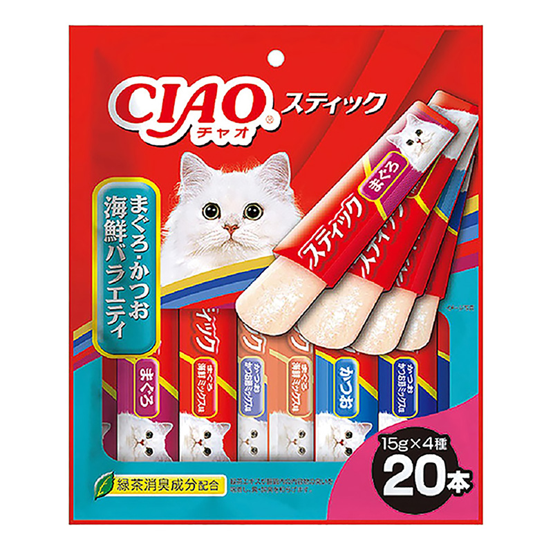 CIAO スティック まぐろ・かつお海鮮バラエティ 15g×20本