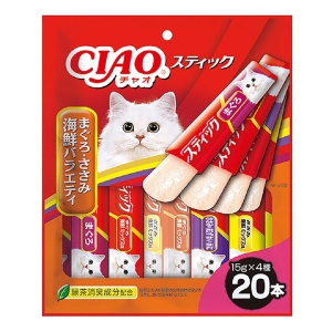 CIAO スティック まぐろ・ささみ海鮮バラエティ 15g×20本