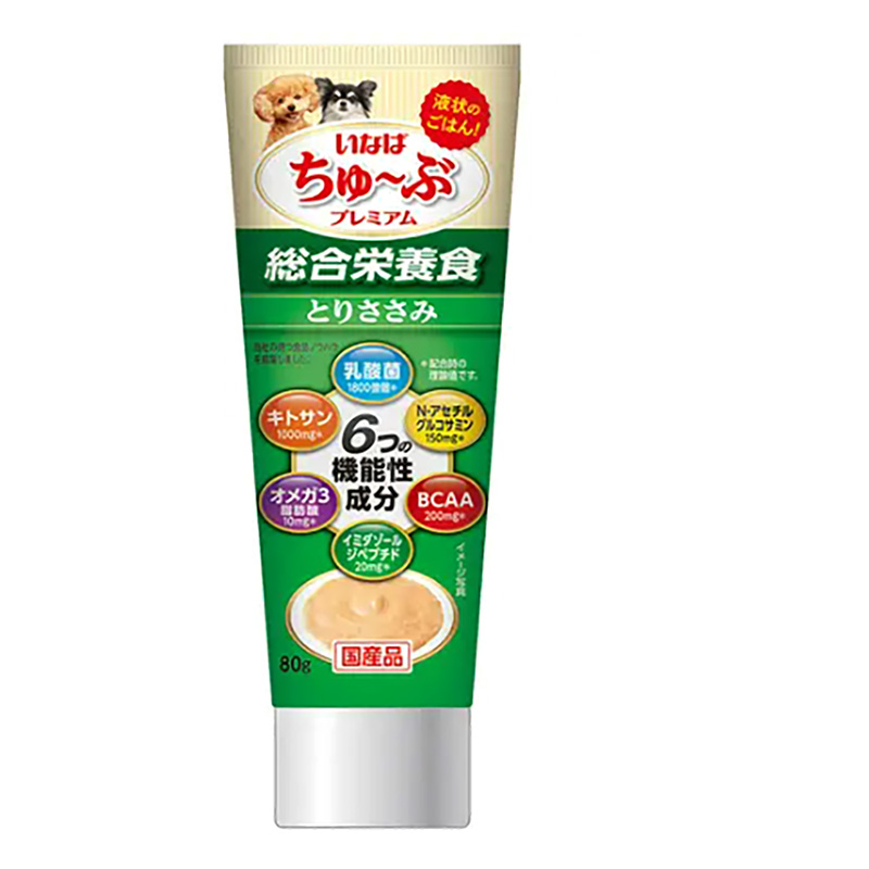 ちゅーぶプレミアム 総合栄養食 とりささみ 80g
