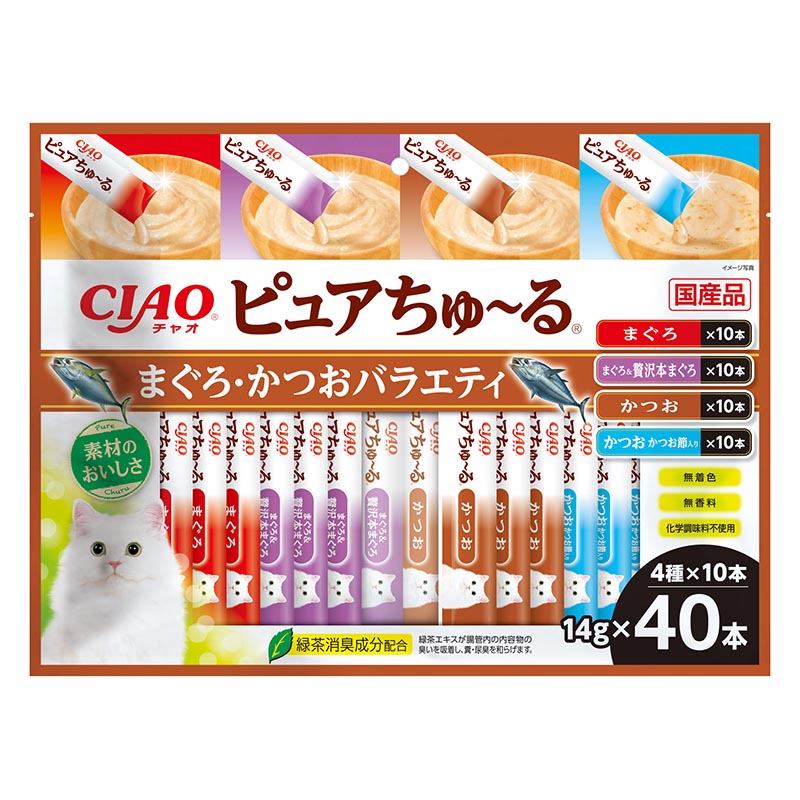 CIAO ピュア ちゅ～る まぐろ・かつお バラエティ 14g×40P