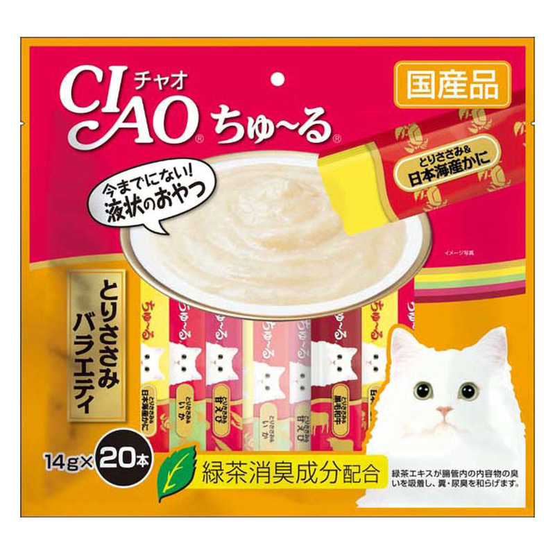 CIAO ちゅ～る とりささみバラエティ 14g×20本入