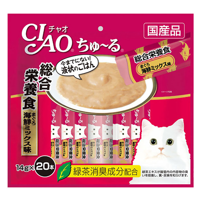 CIAO ちゅ~る 総合栄養食まぐろ 海鮮ミックス味 14g