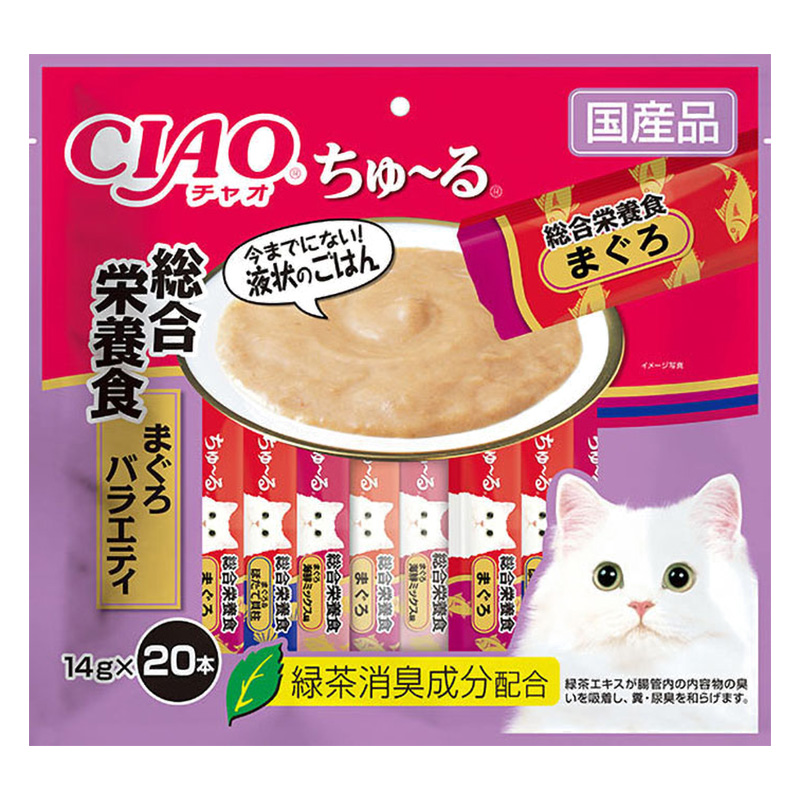 CIAO ちゅ～る 総合栄養食 まぐろ バラエティ 14g×20本入