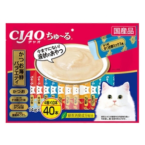 CIAO ちゅ~る かつお海鮮 バラエティ 14g×40本入