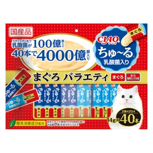 CIAO ちゅ~る 乳酸菌入り まぐろ バラエティ 14g×40本入