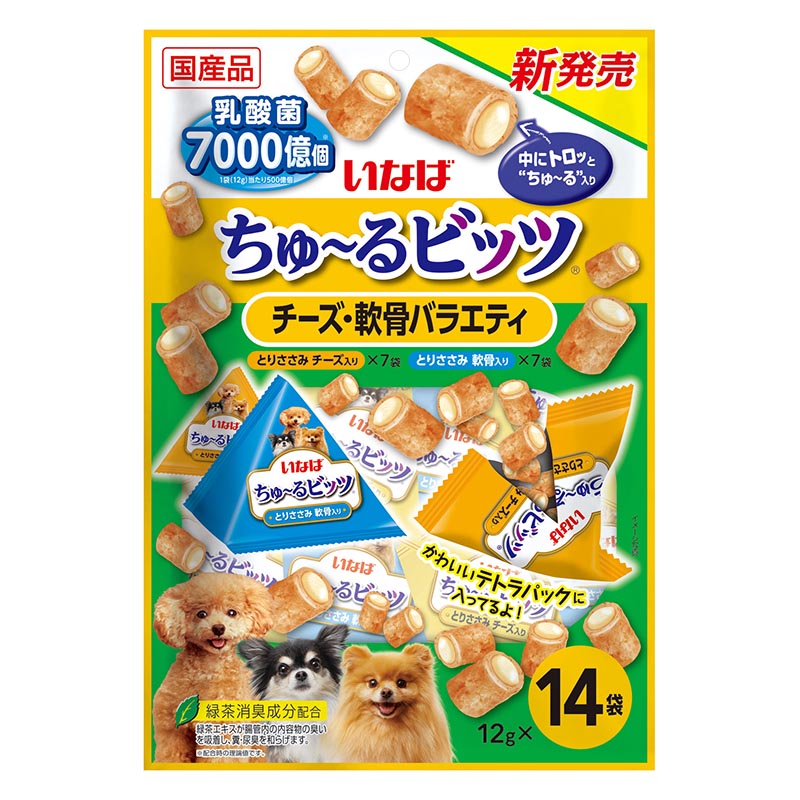 ちゅ～るビッツ チーズ軟骨バラエティ 12g×14袋