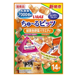 ちゅ～るビッツ 緑黄色野菜バラエティ 12g×14袋