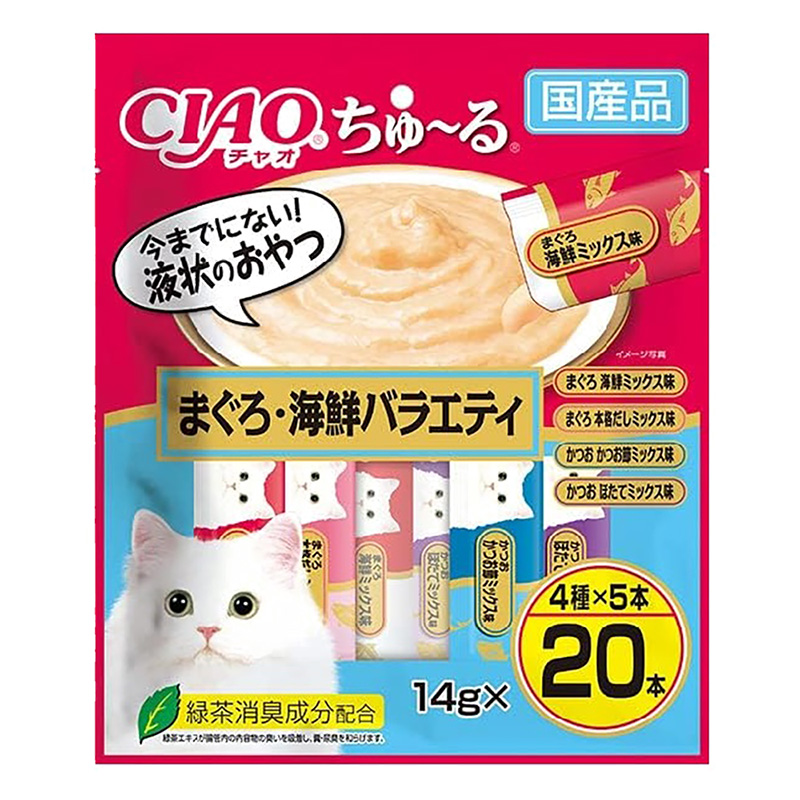 CIAO ちゅ~る まぐろ・海鮮バラエティ 14g×20本