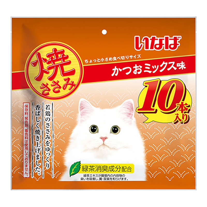 焼ささみ かつおMIX 10本入り