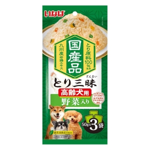 とり三昧 高齢犬用 野菜入り 50g×3袋