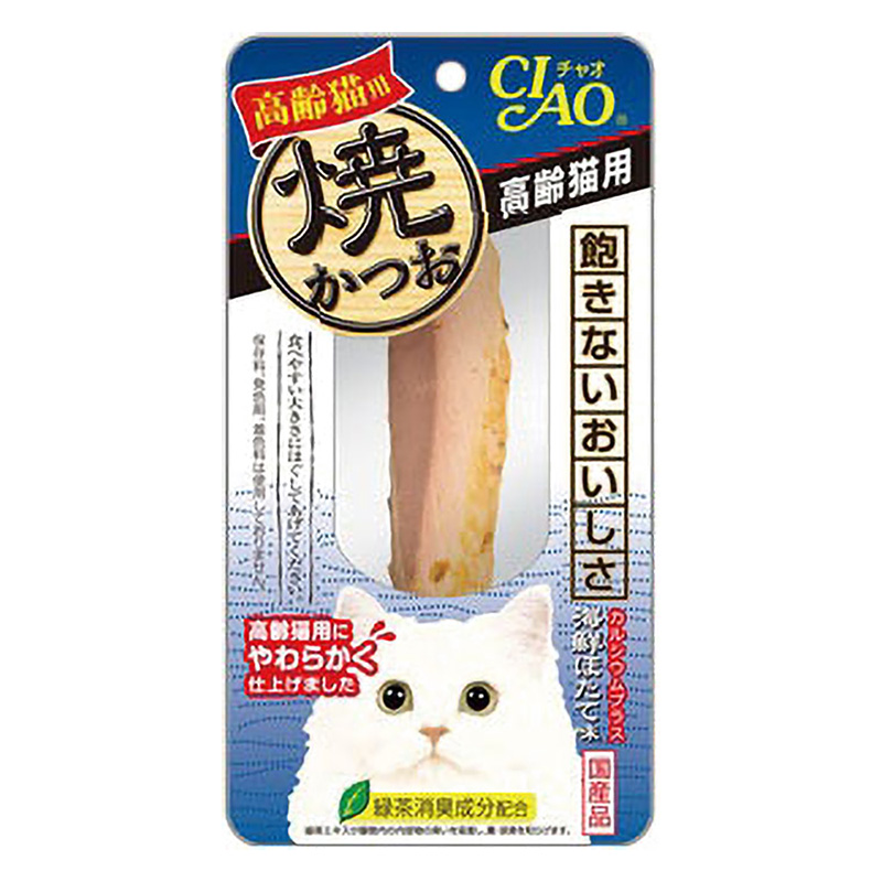 CIAO 焼かつお 高齢用 1本 　海鮮ほたて味