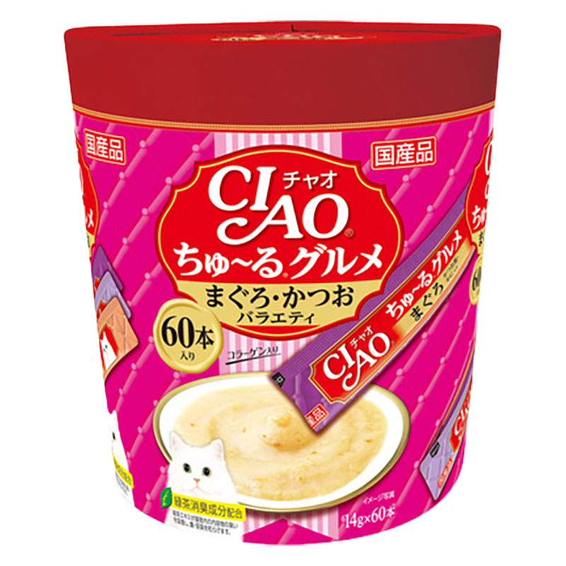 CIAO ちゅ~るグルメ まぐろかつおバラエティ 14g×60本