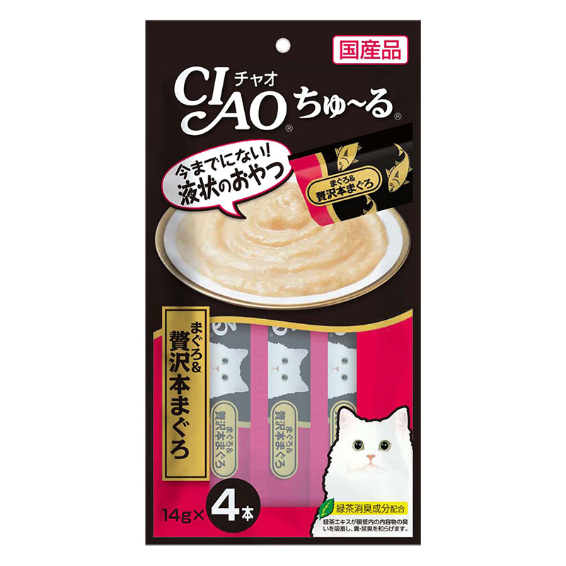 CIAO ちゅ~る まぐろ&贅沢本まぐろ 14g×4本入