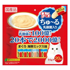 CIAO ちゅ~る 乳酸菌入りまぐろ海鮮ミックス味 14g