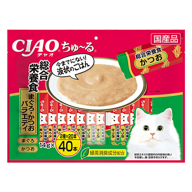 CIAO ちゅ~る 総合栄養食まぐろ・かつおバラエティ 14g
