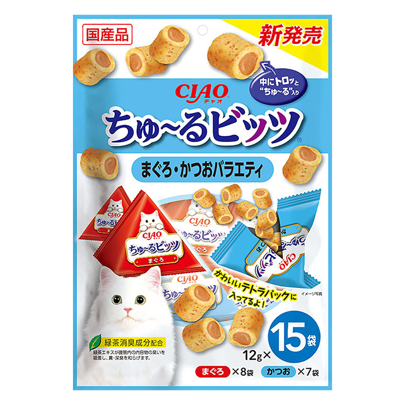 CIAO ちゅ~るビッツ まぐろ・かつおバラエティ 12g