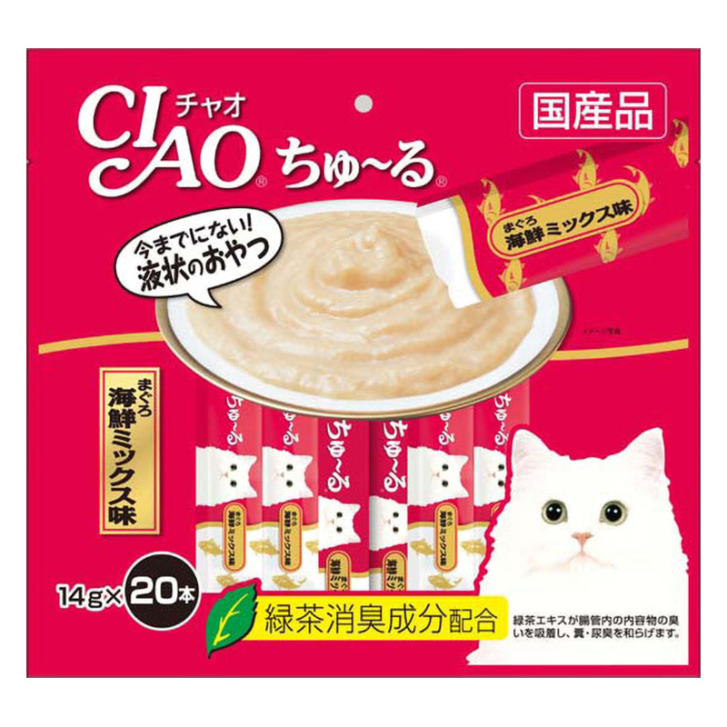 CIAO ちゅ~る まぐろ海鮮ミックス味 14g×20本入