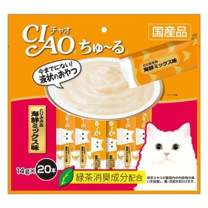 【お取り寄せ商品】CIAO ちゅ～る とりささみ 海鮮ミックス味 14g