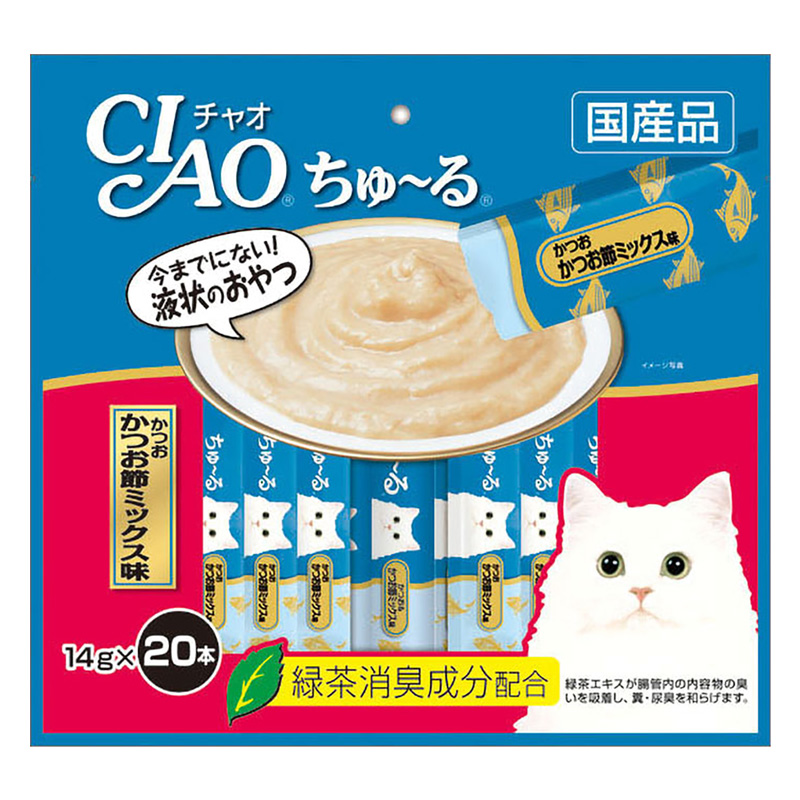CIAO ちゅ~る かつおかつお節ミックス味 14g×20本