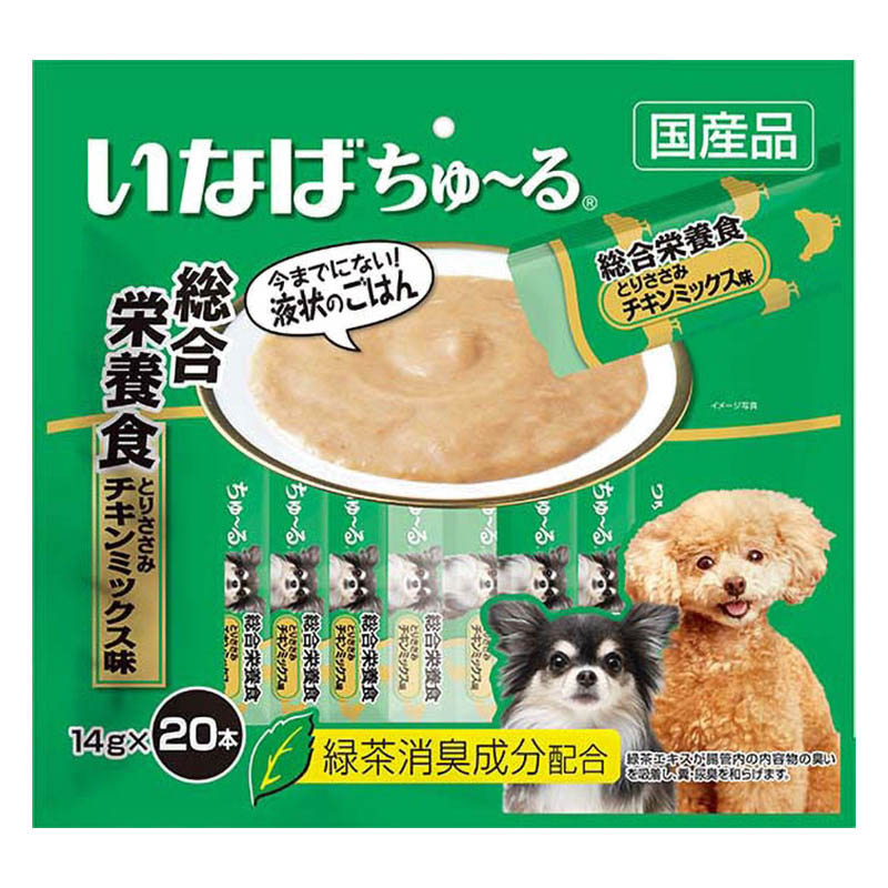 Wanちゅ~る 総合栄養食とりささみチキンミックス味 14g×20本