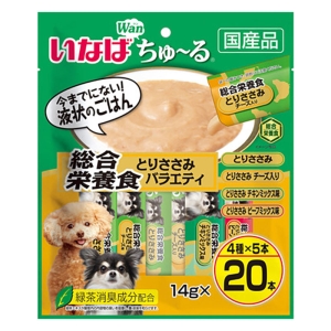 Wanちゅ～る 総合栄養食 とりささみバラエティ 14g