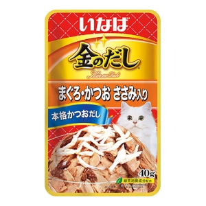 【お取り寄せ商品】金のだしパウチ まぐろ・かつおささみ入り 40g