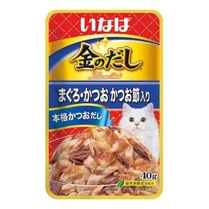 【お取り寄せ商品】金のだしパウチ まぐろ・かつお かつお節入り 40g