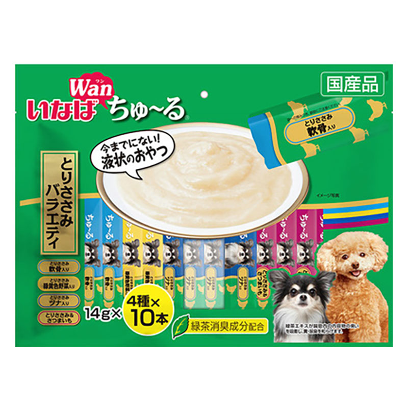 Wanちゅ~る とりささみバラエティ 14g×40本入り