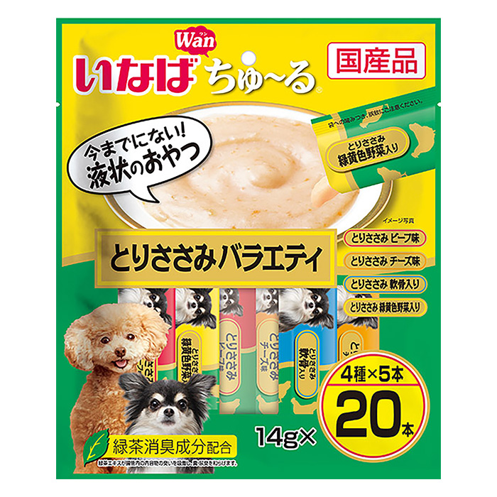 Wanちゅ～る スリムとりささみバラエティ 14g×20P