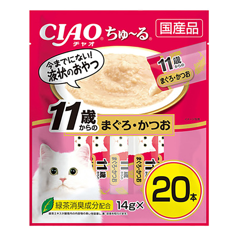 CIAO ちゅ~る 11歳からのまぐろ・かつお 14g×20本入