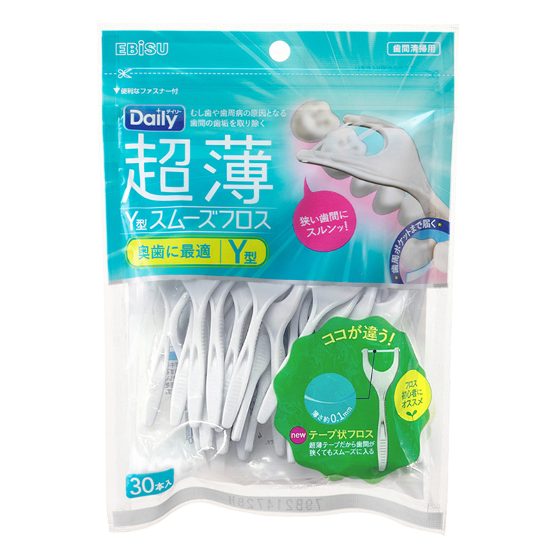 デイリー 超薄Y型スムーズフロス 30本入