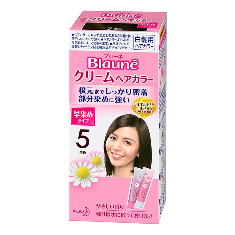 ブローネクリームヘアカラー 5 栗色 80g