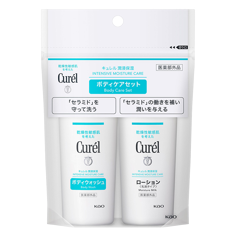 キュレル 潤浸保湿 ボディウォッシュ&ローション ミニセット 90ml【医薬部外品】