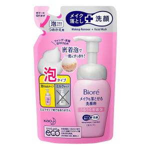 ビオレ メイクも落とせる洗顔料うるうる密着泡詰替え 140ml