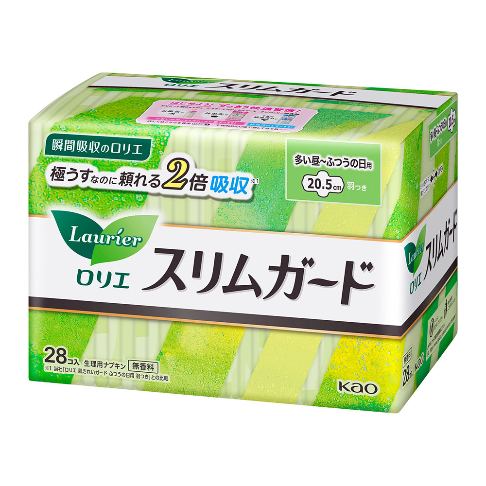 ロリエ スリムガード 多い昼~ふつうの日用 羽つき 28個入 【医薬部外品】