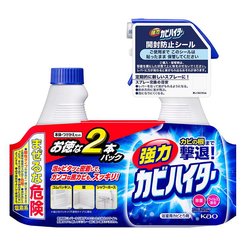強力カビハイター 本体+つけかえ用ペアセット 800mL