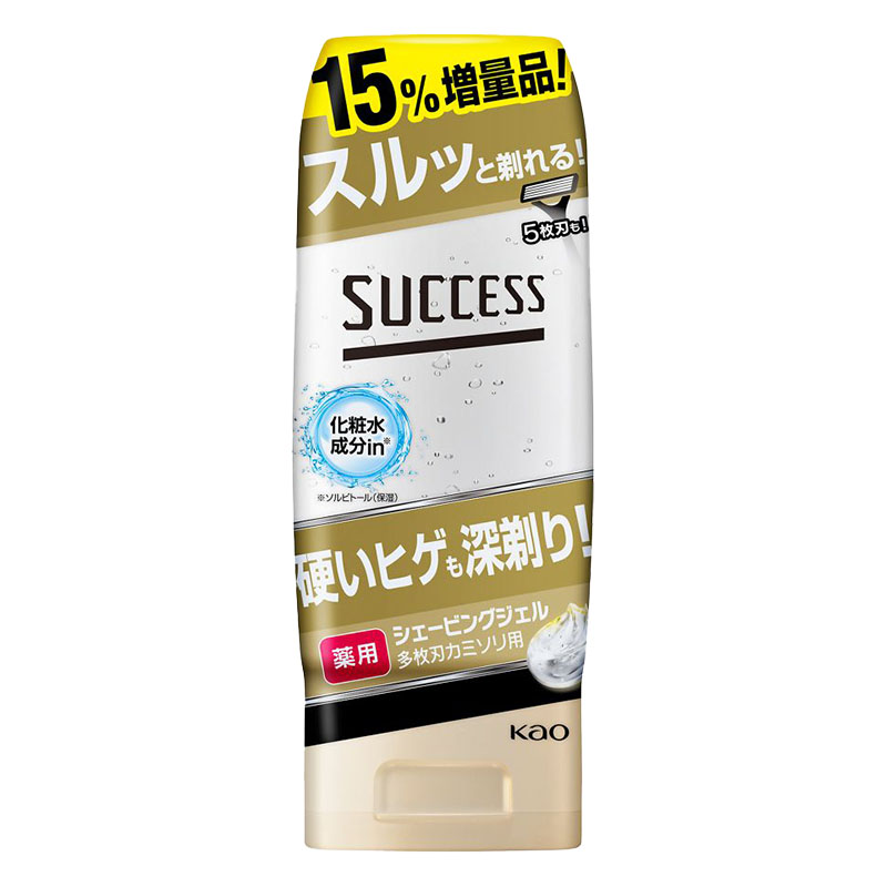 サクセス薬用 シェービングジェル  多枚刃カミソリ用  180g【医薬部外品】