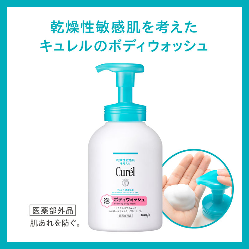 キュレル 潤浸保湿 泡ボディウォッシュ ポンプ 480ml【医薬部外品】