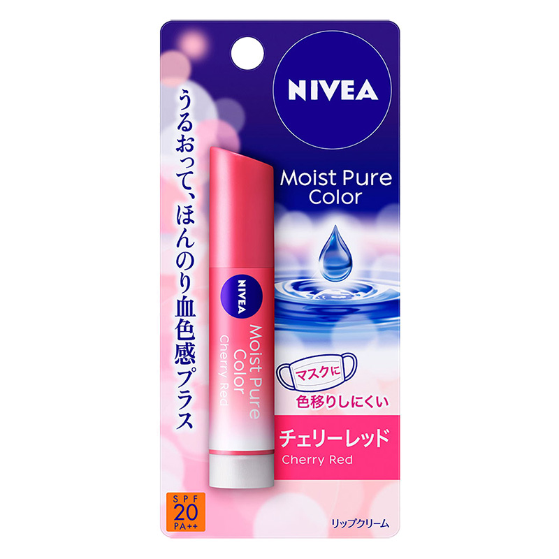 ニベア モイストピュアカラー リップ チェリーレッド 3.5g