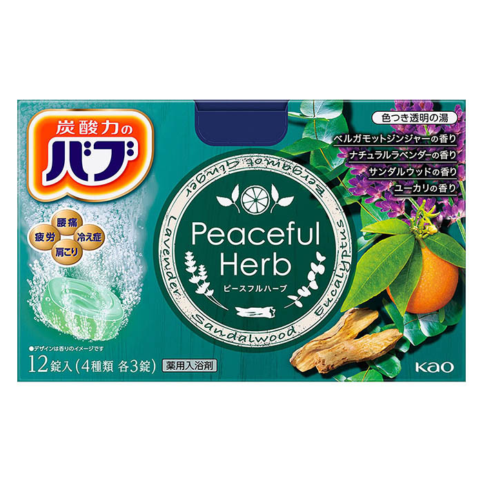 バブ ピースフルハーブ 12錠入【医薬部外品】