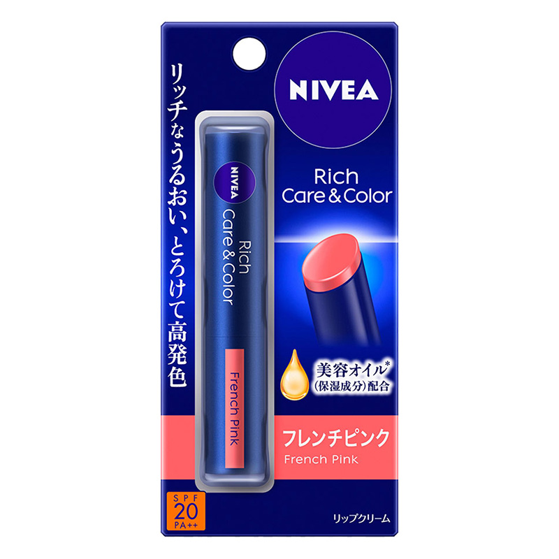 ニベア リッチケア&カラーリップ フレンチピンク 2g