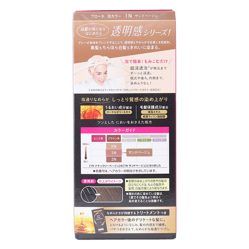 ブローネ泡カラー 1N サンドベージュ 108ml