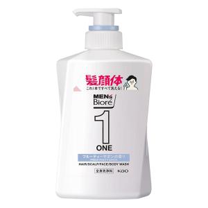 メンズビオレ ONE オールインワン全身洗浄料 清潔感のあるフルーティーサボンの香り 本体 480ml