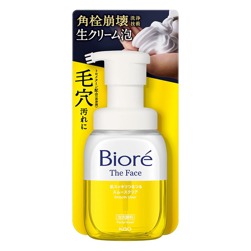 ビオレ ザ フェイス 泡洗顔料 スムースクリア 本体 200ml